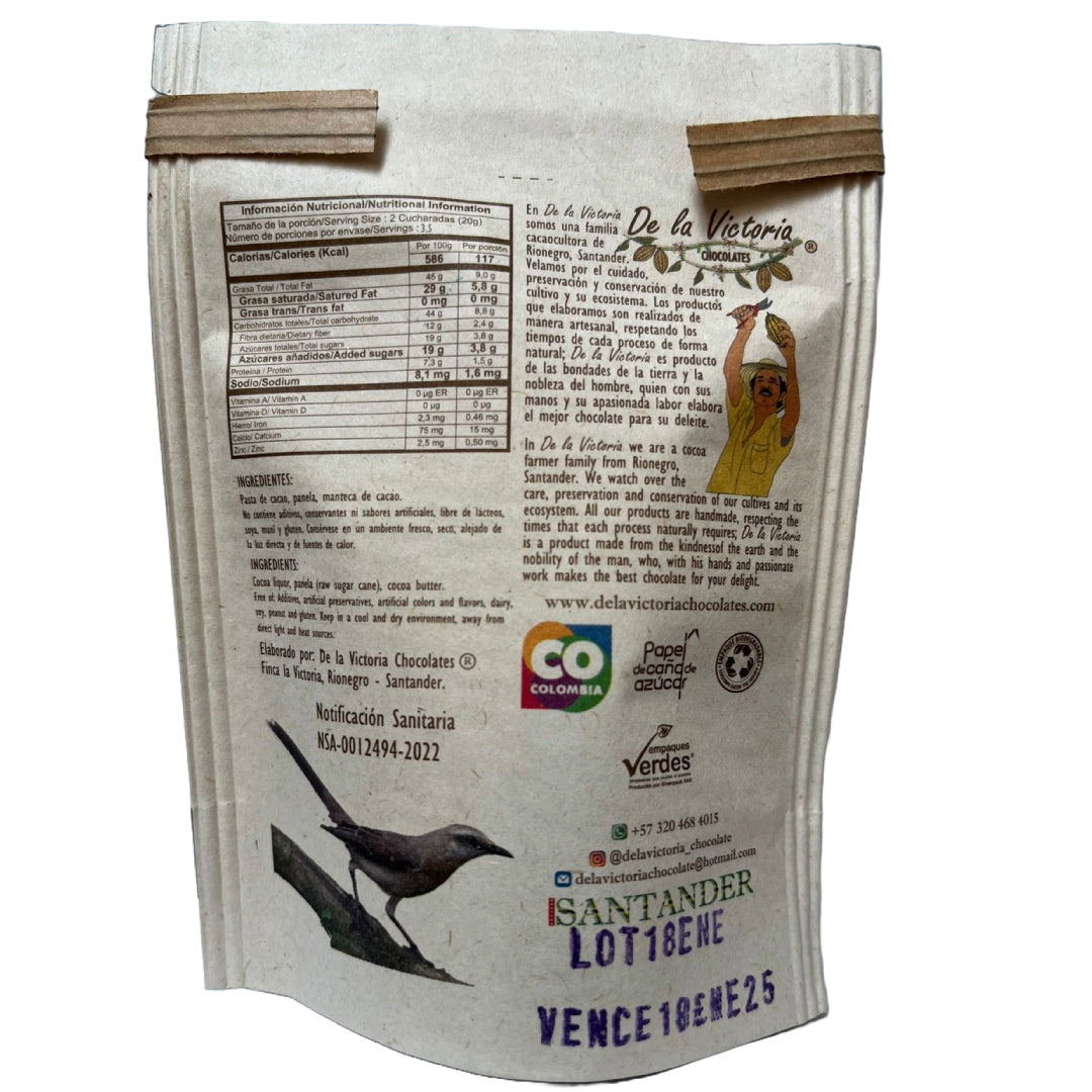 Chips de chocolate 70% cacao.