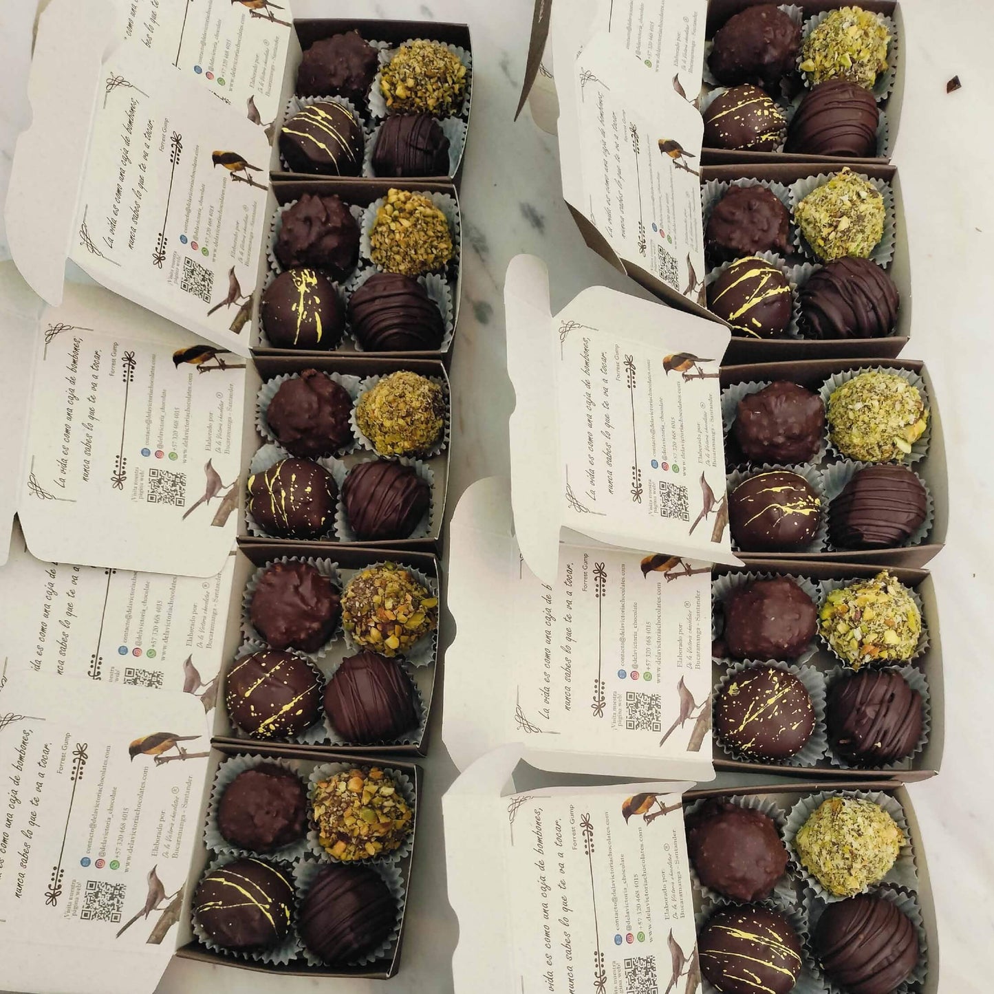 Trufas de chocolate premium | Caja de 4 unidades