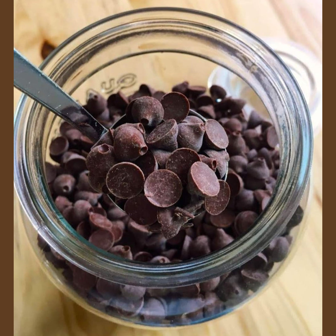 Chips de chocolate 70% cacao.