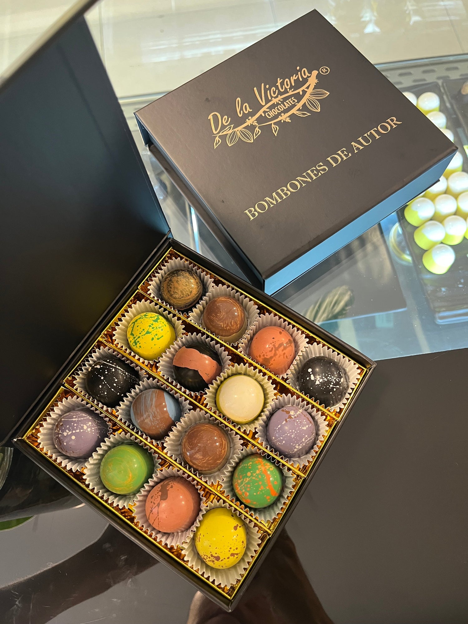 Bombones y trufas de chocolate