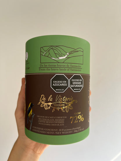 Granos de café con chocolate 72% cacao (200g) | Intensos