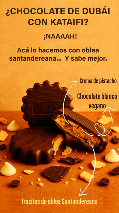 Delicia Crunch | Barra crocante de chocolate 72% cacao