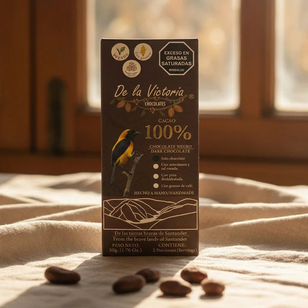 Barra 100% cacao (50g) | Pura, intensa y sin azúcar