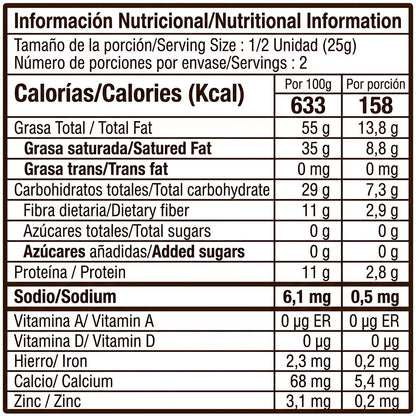 Barra 100% cacao (50g) | Pura, intensa y sin azúcar