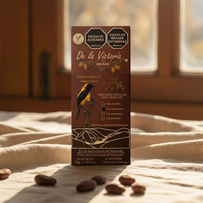 Barra 55% cacao vegana (50g) | con panela y bebida de almendras