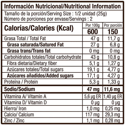 Barra 55% cacao vegana (50g) | con panela y bebida de almendras