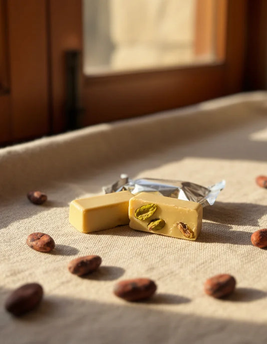 Barras de chocolate blanco vegano (Leche de coco)