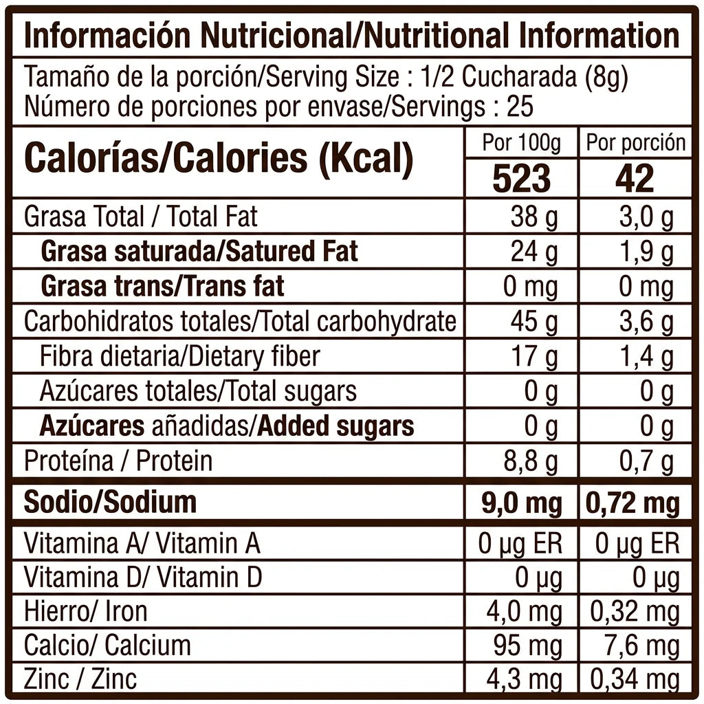 Cacao en polvo 100% cacao (200g) | Para taza y recetas