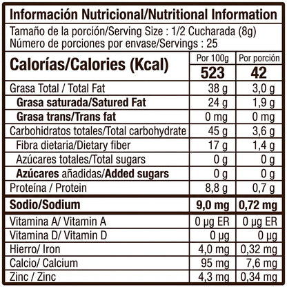 Cacao en polvo 100% cacao (200g) | Para taza y recetas