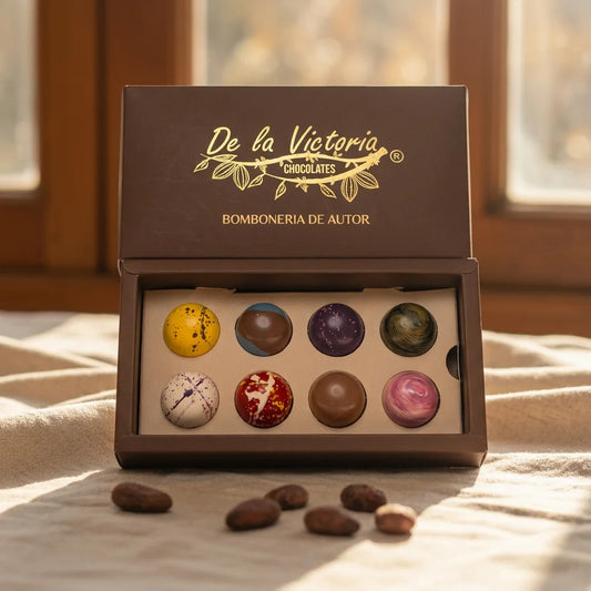 Caja AUTÉNTICA x8 bombones de lujo | Sabores a tu elección.