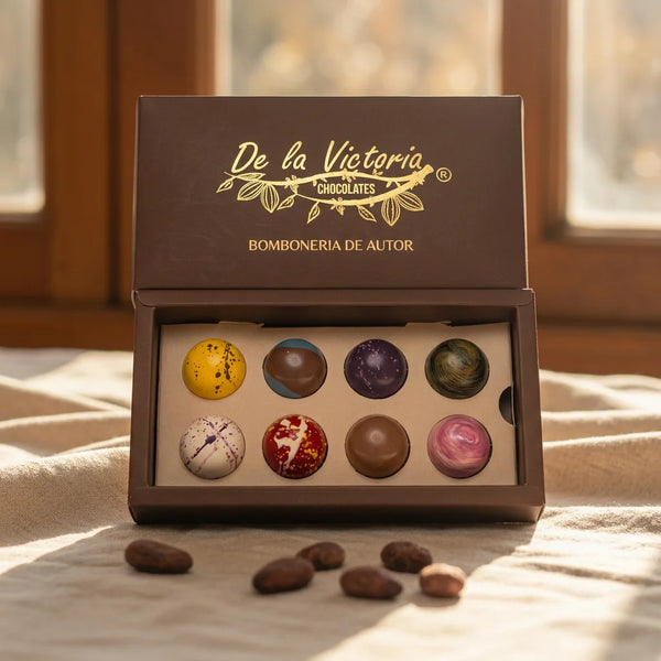 Caja AUTÉNTICA x8 bombones de lujo | Sabores a tu elección.