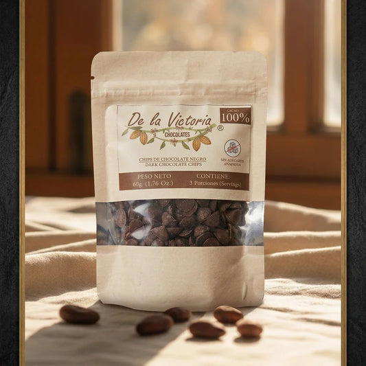 Chips chocolate 100% cacao (60g) | Puros, intensos y sin azúcar