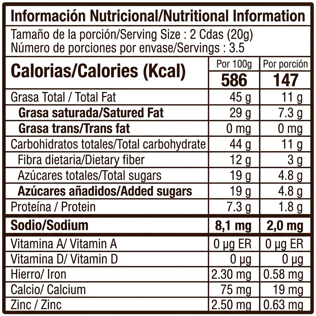 Chips chocolate 72% cacao (70g) | Con panela, para picar y hacer recetas