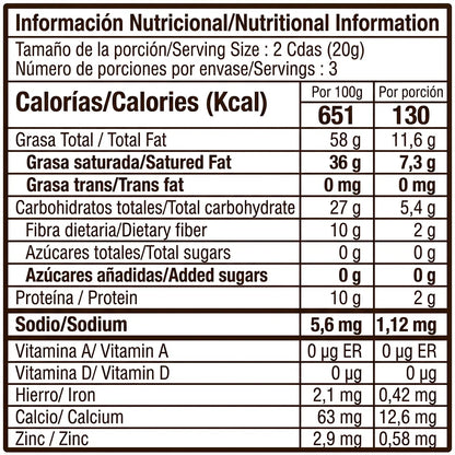 Chips chocolate 80% cacao con Estevia (60g) | Dulzor sin azúcar añadida