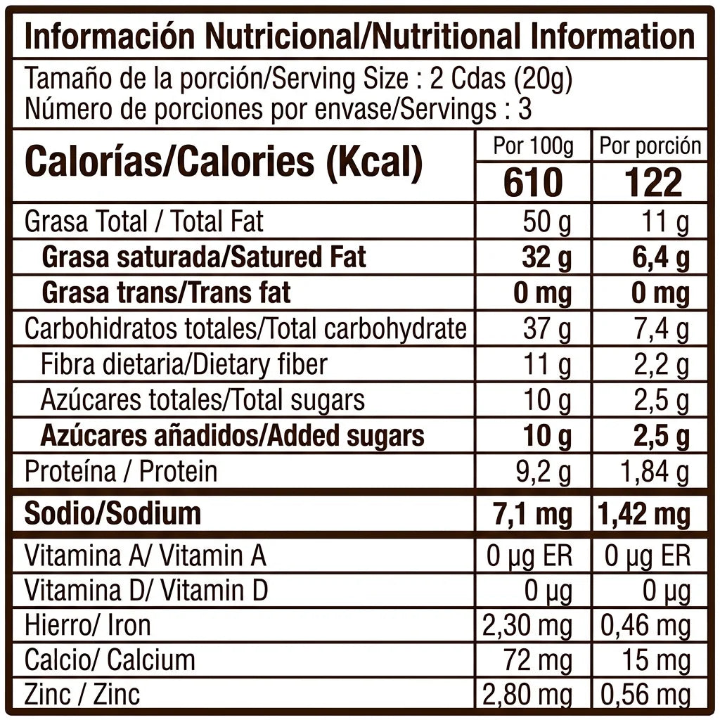 Chips chocolate 85% cacao (60g) | Con panela, para picar y hacer recetas