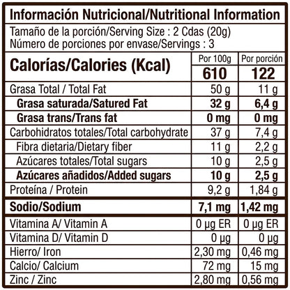 Chips chocolate 85% cacao (60g) | Con panela, para picar y hacer recetas