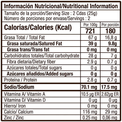Chips chocolate blanco 40% cacao vegano (50g) |  con estevia y bebida de almendras