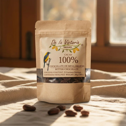 Chocolate de taza 100% cacao (200g) | Intenso y sin azúcar