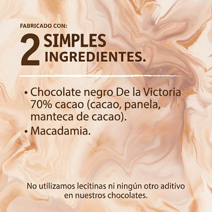 Grageas de macadamia con chocolate 72% cacao (60g) | Crocantes