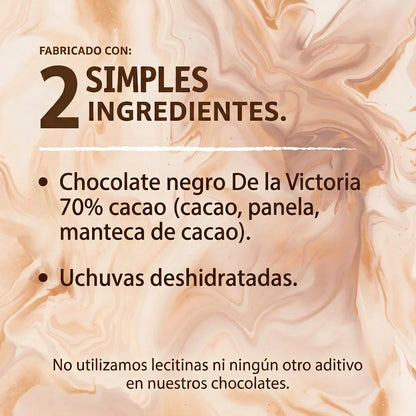 Grageas de uchuva con chocolate 72% cacao (60g) | Dulce y ácido