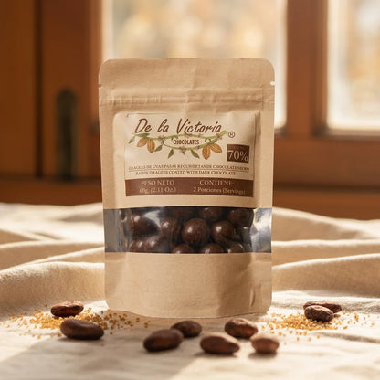 Grageas de uva pasa con chocolate 72% cacao (60g) | Un clásico bien hecho
