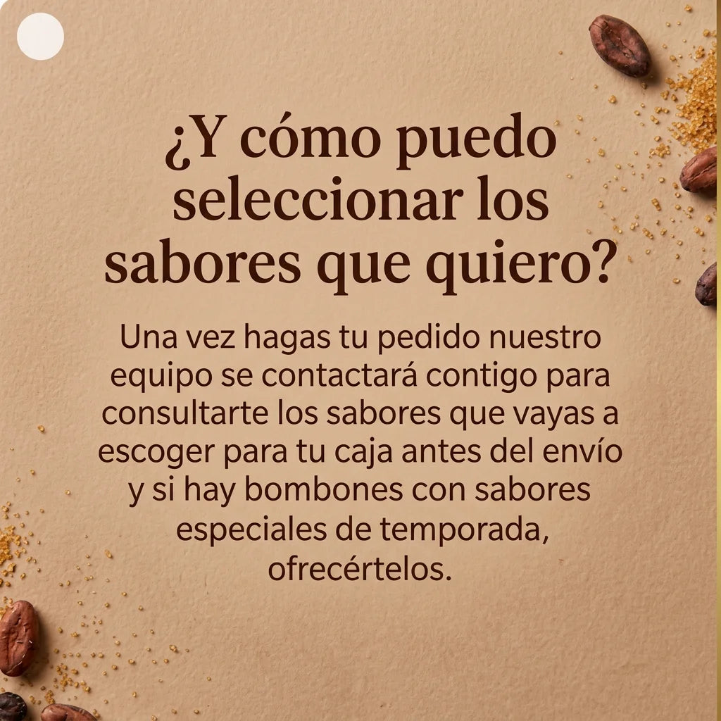 Caja AUTÉNTICA x8 bombones de lujo | Sabores a tu elección.