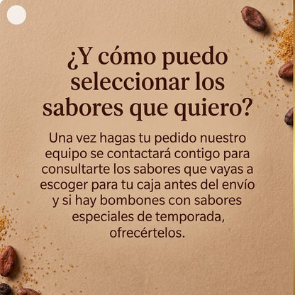 Caja AUTÉNTICA x8 bombones de lujo | Sabores a tu elección.