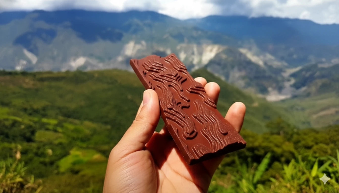 Barra de chocolate con leche vegano al 55% cacao.