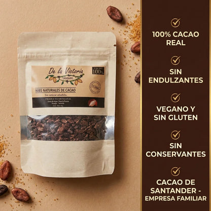 Nibs de cacao 100% (60g) | Crujientes y sin azúcar