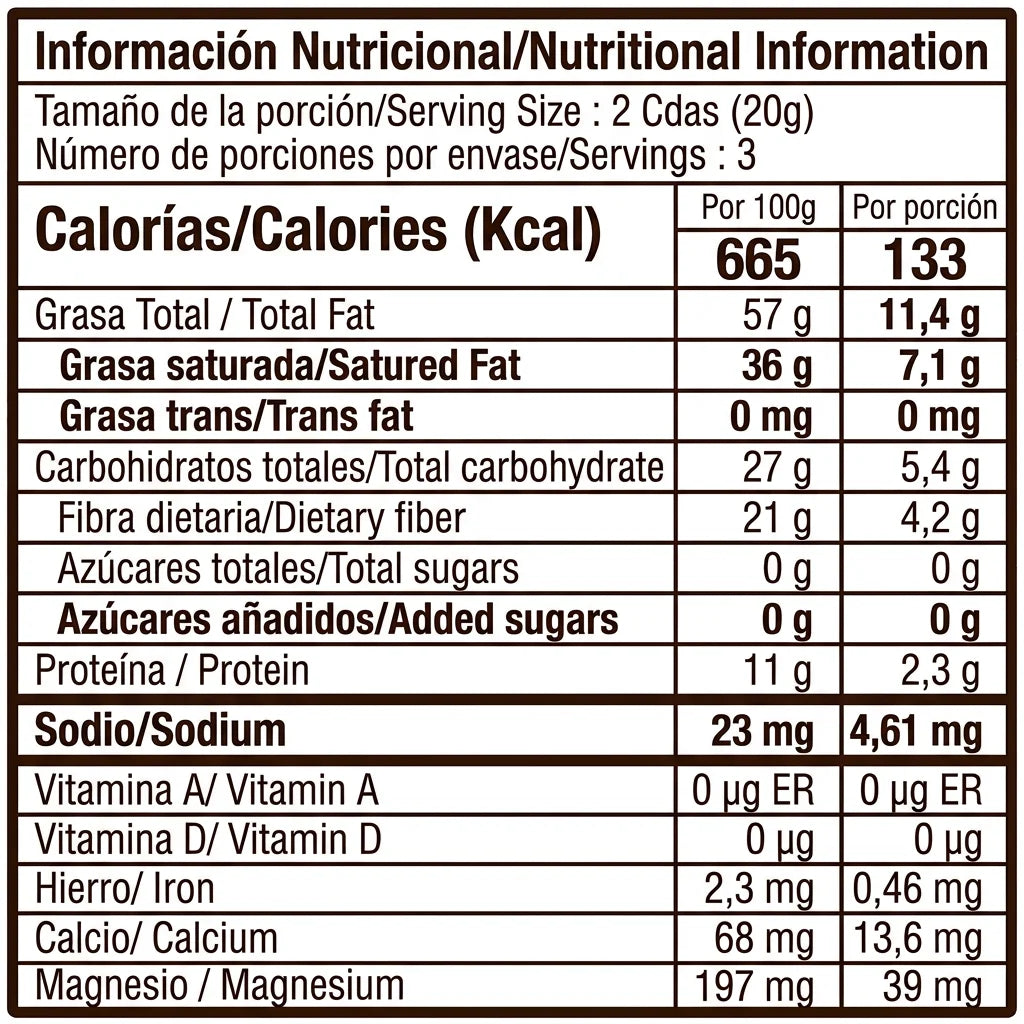 Nibs de cacao 100% (60g) | Crujientes y sin azúcar