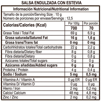 Salsa de chocolate amargo y avellanas (125g) | Para postres y antojos