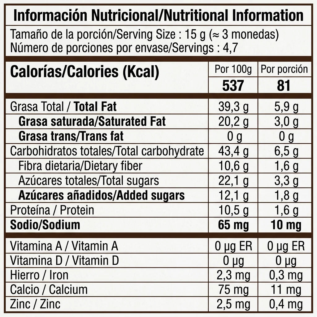 Monedas Salvajes x13un | Chocolate 72% cacao con frutos secos