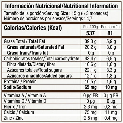 Monedas Salvajes x13un | Chocolate 72% cacao con frutos secos