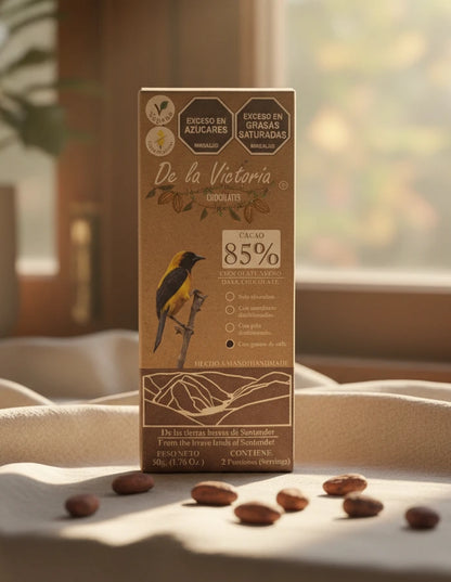 Barras de chocolate 85% cacao.