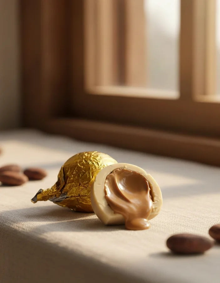 Burbujas de chocolate rellenas.