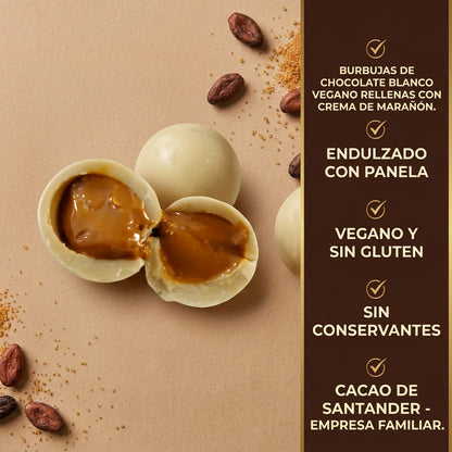 Burbuja de chocolate negra o blanca rellena xUn | Bocado sorpresa