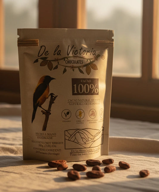 Cacao natural en polvo 100% cacao.