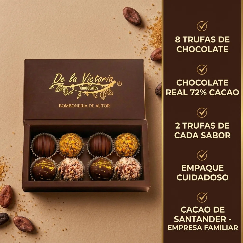 Trufas de chocolate negro x8un | Para compartir o regalar
