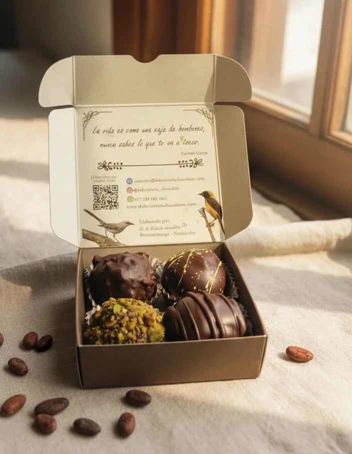 Trufas de chocolate premium | Caja de 4 unidades
