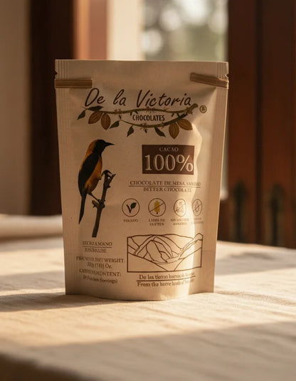 Chocolate de taza 100% cacao.