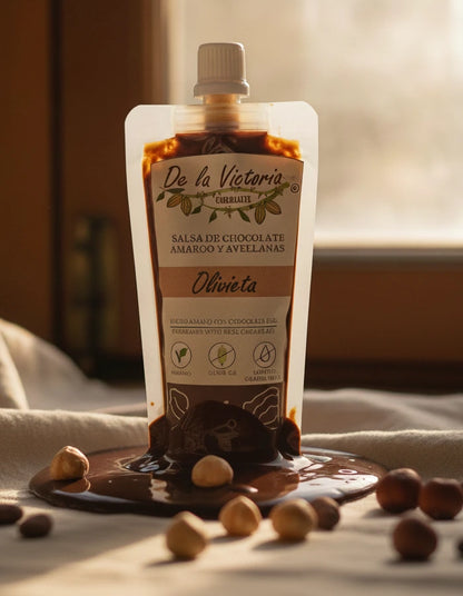 Salsas de chocolate amargo